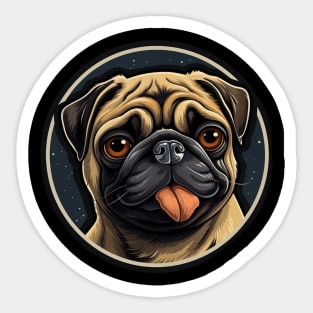 Cute Pug Dog - Dogs Pug Sticker